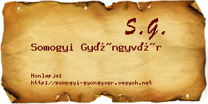 Somogyi Gyöngyvér névjegykártya