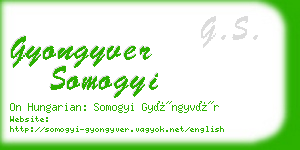 gyongyver somogyi business card